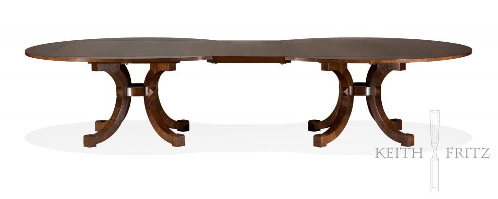 Square to round dining table