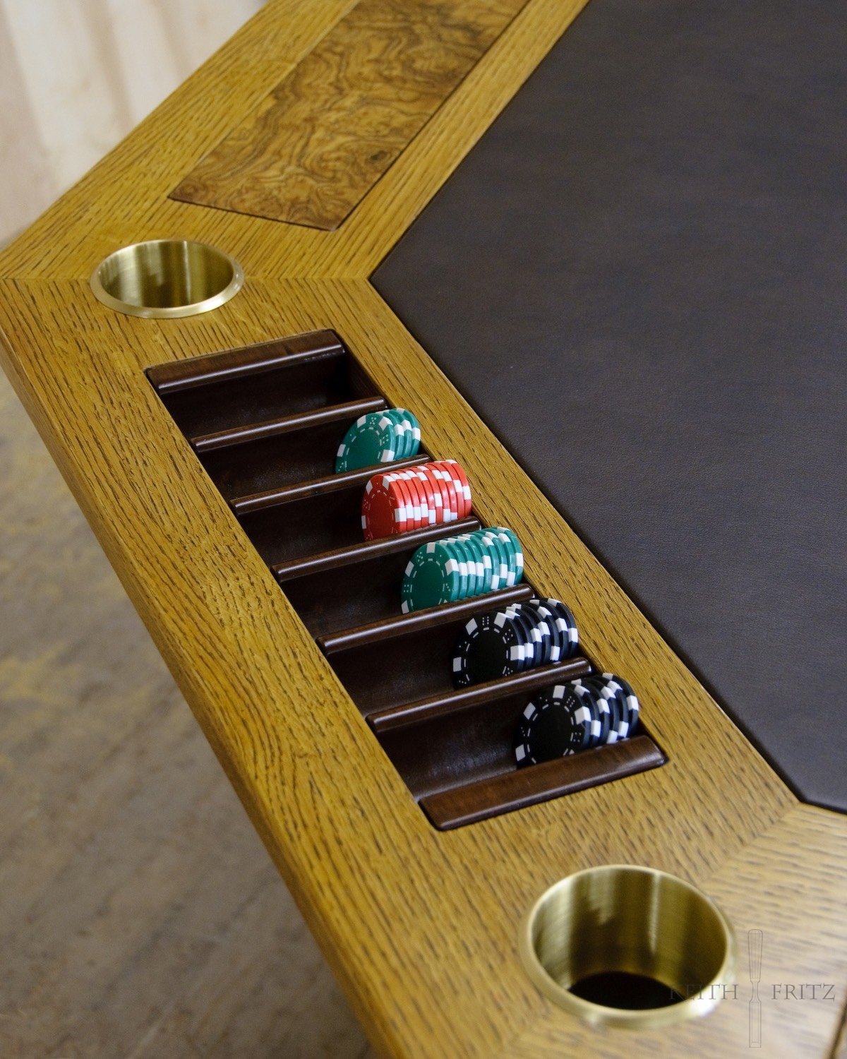 Octagon Poker Table 1 – Keith Fritz Fine Furniture